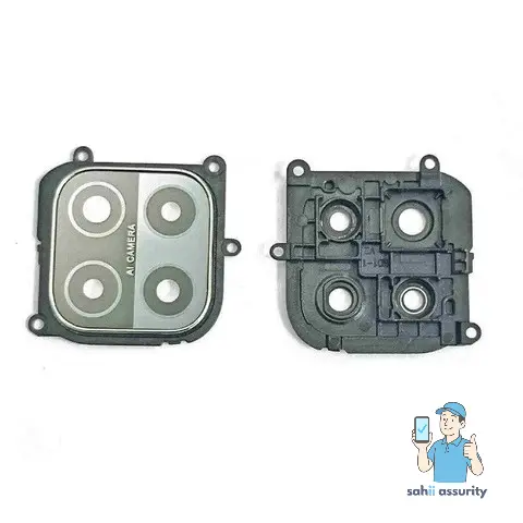 Camera Lens Glass with Frame for OPPO A15 White